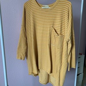 Yellow striped long sleeve